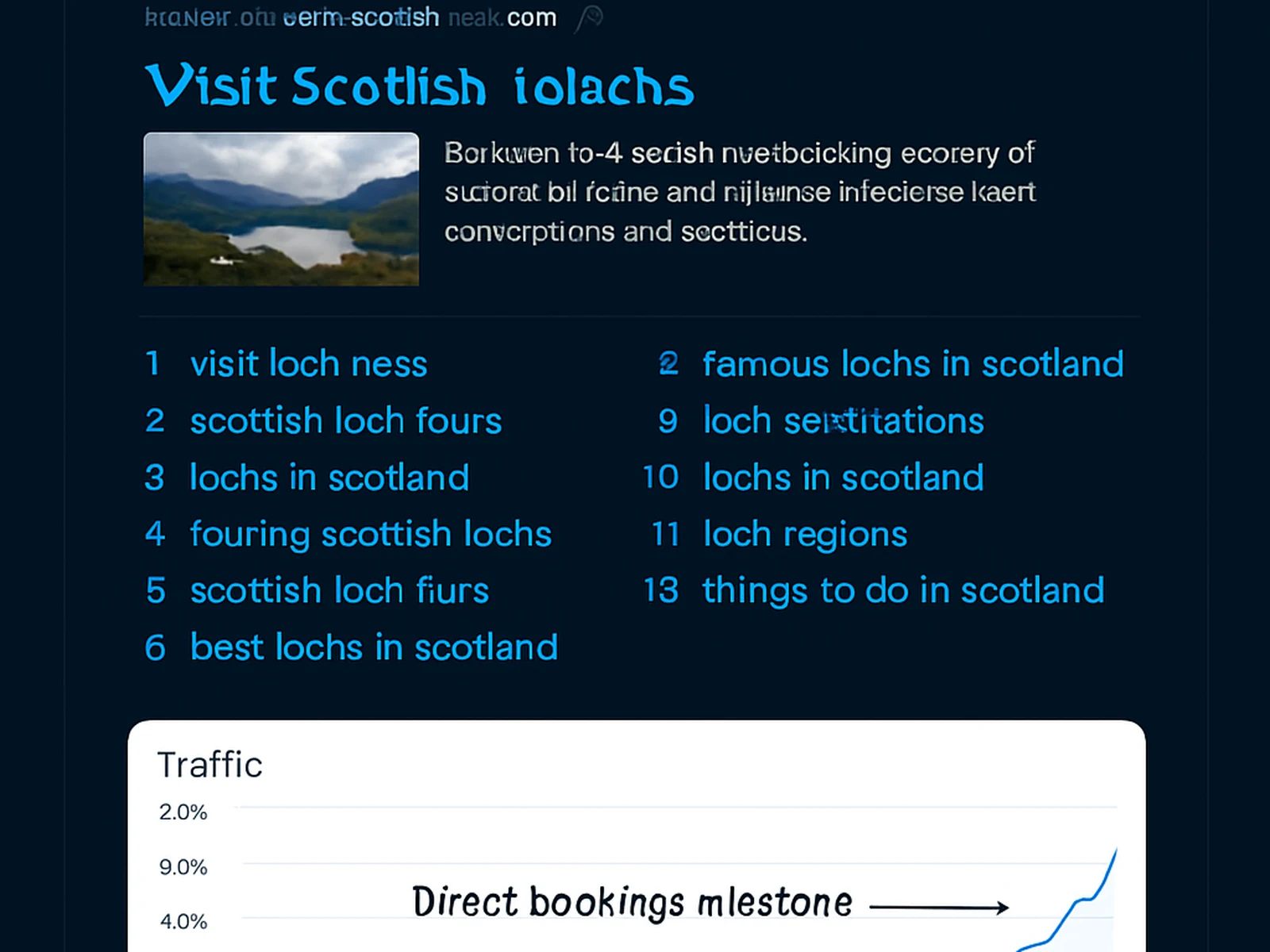 Galloway tourism operator: from page 4 to page 1 for every primary search term
